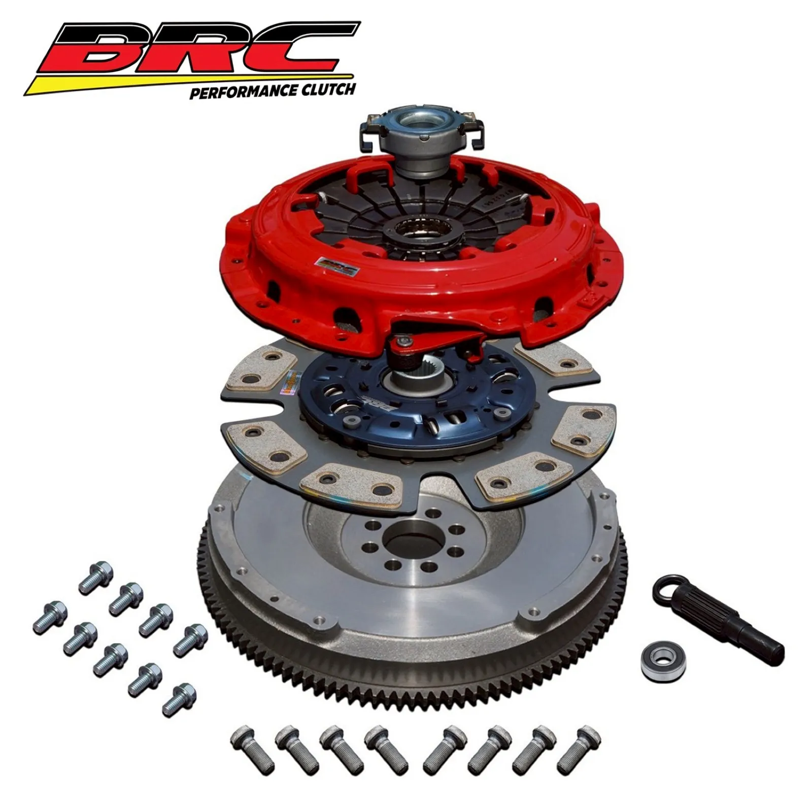500HP Ceramic Clutch Kit with Flywheel Package, 4JJ1 Pull Type